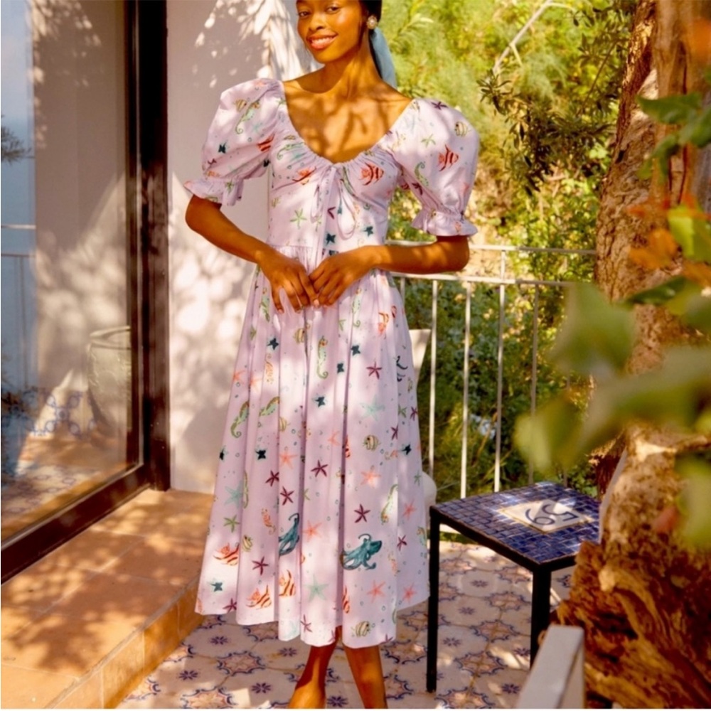 Hill House Midi Sea Creatures Dress
